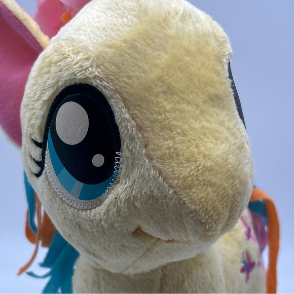 2014 My Little Pony Fluttershy Plush 11 in Pegasus Wings Hasbro Butterfly Mark - Picture 7 of 14